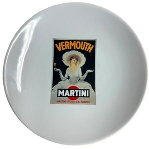Pottery Barn Art‎ Deco Cocktail Vermouth Martini Design 8" Vintage Poster Plate
